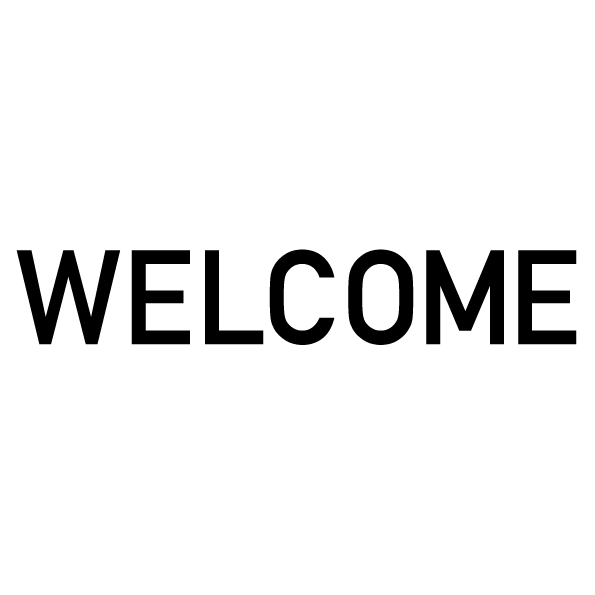 WELCOME(ウェルカム)文字切り抜きステッカー