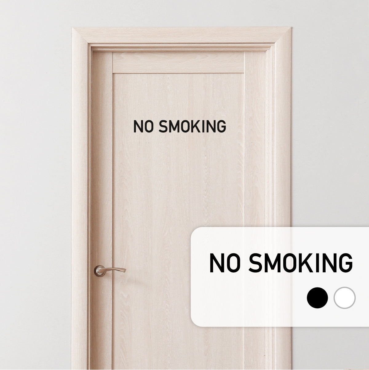 NO SMOKING(禁煙)文字切り抜きステッカー